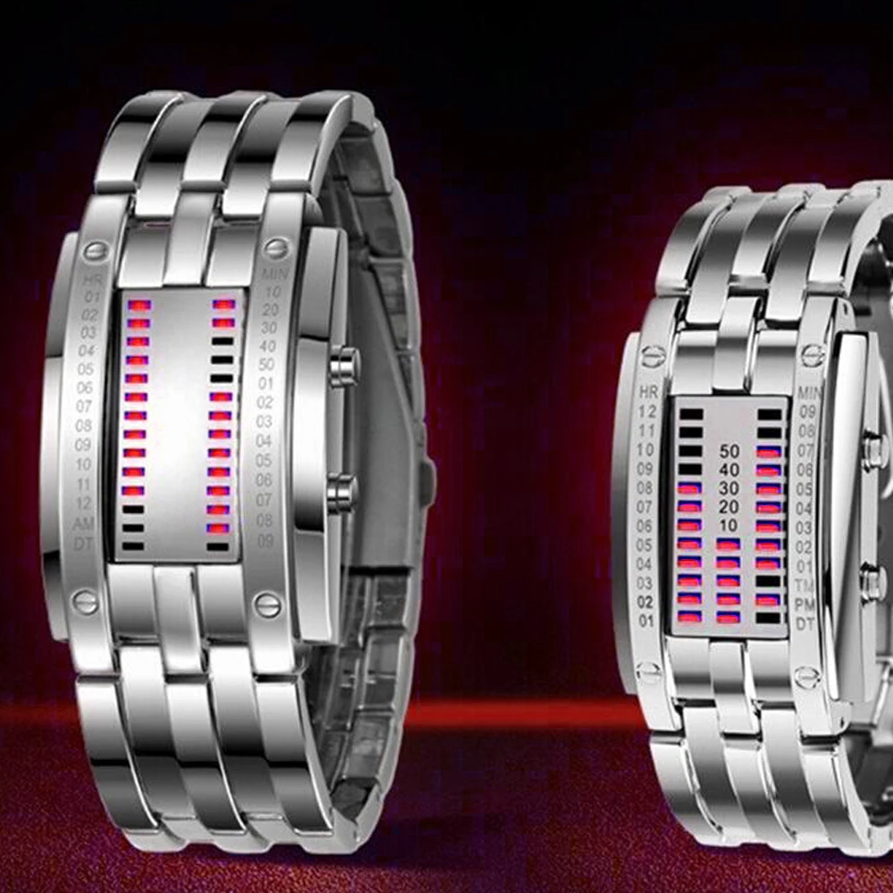 Часы мужские часы женские водонепроницаемые часы с покрытием Relogio Feminino Роскошные из нержавеющей стали бинарные