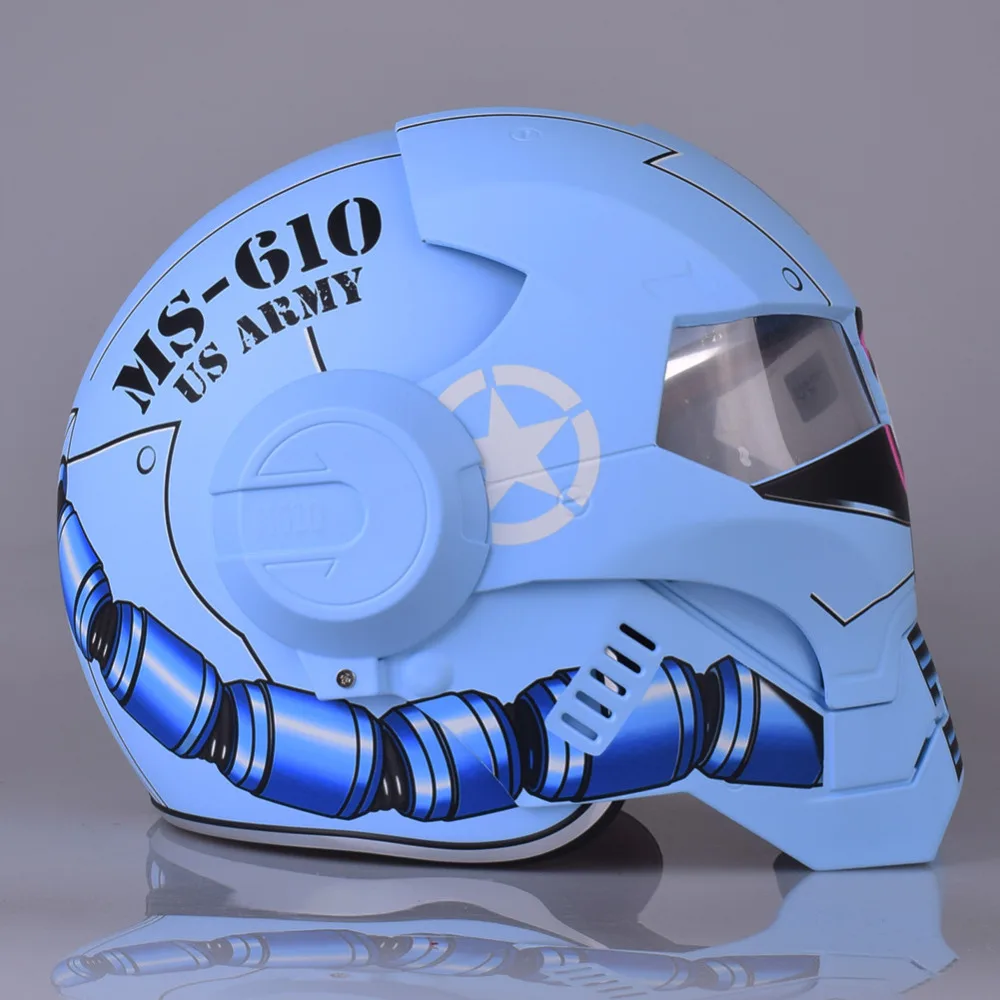 Мотоциклетный шлем Masei 610 Zaku Matt Green мотоциклетный для мотоциклистов|motorbike helmet|masei