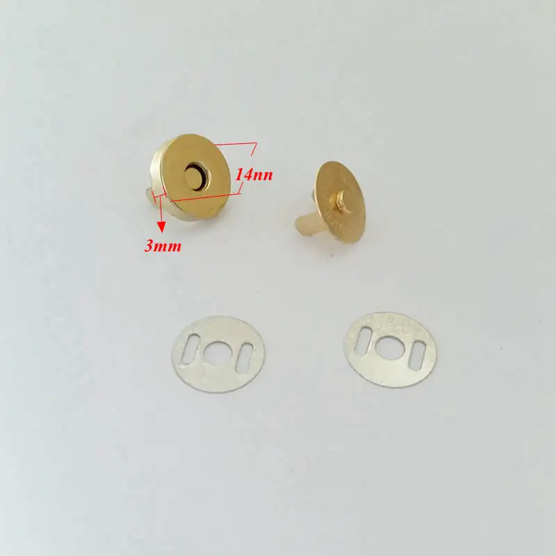 10 компл./лот 14 мм Сумка кошелек застежки мессенджер через плечо на магнитной