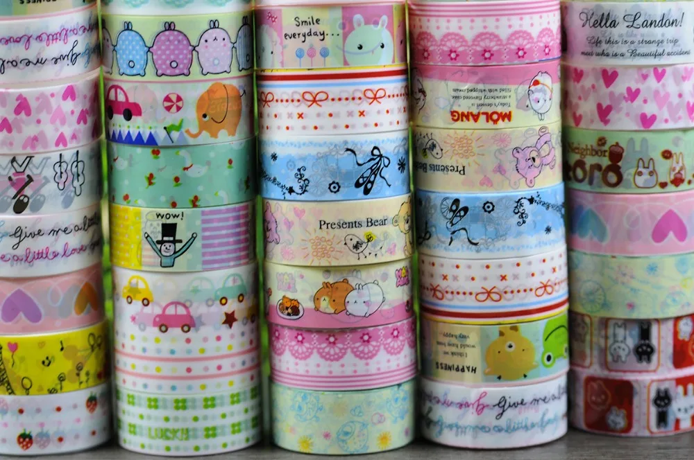 10 шт. милые Разноцветные Детские реквизит для фотографий лента с рисунками