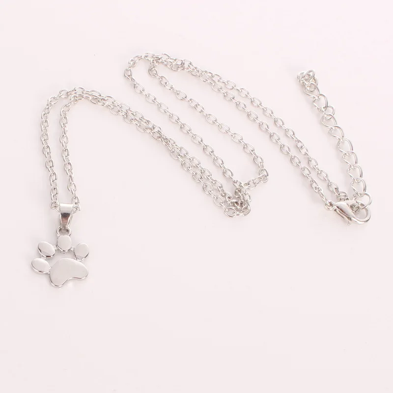 2018 Трендовое ожерелье для женщин и девочек полая собачья лапа следы ожерелья