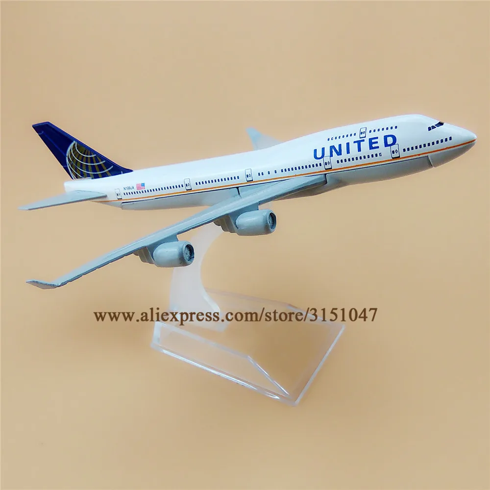 16 см металлическая модель американского авиационного самолета авиакомпании United