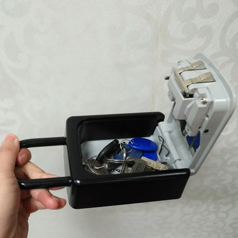 4 значный комбинированный замок для хранения ключей настенный безопасный ключ