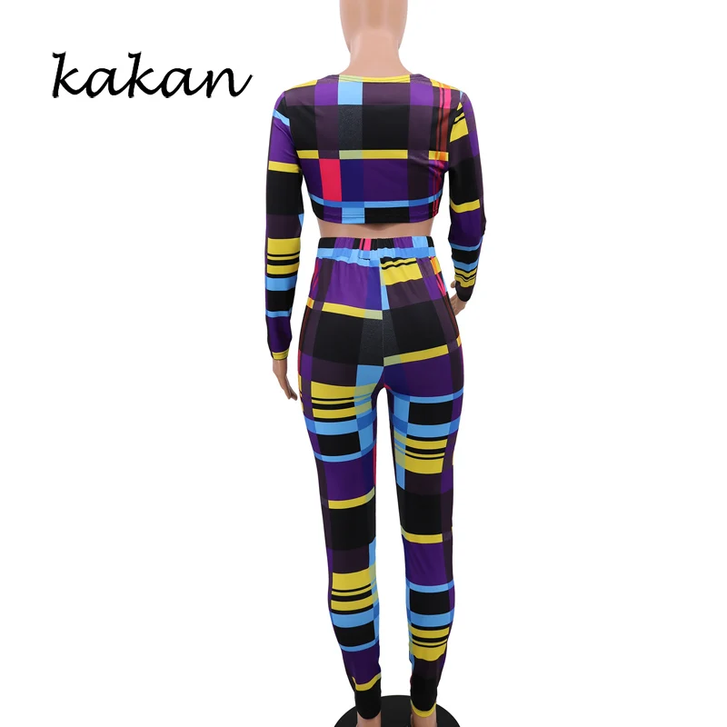 

Kakan spring new women's print one-piece tights two-piece hollow sexy wrapped chest tights multi-colored striped jumpsuit