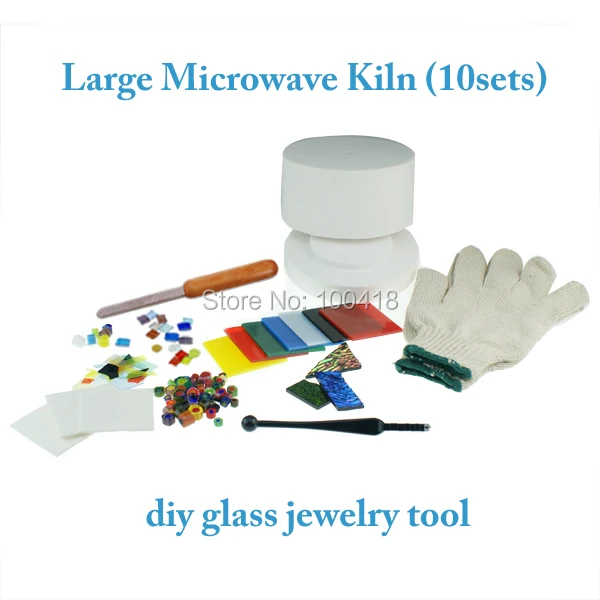 Christmas EMS Free shipping sales promotion large (10items) microwave kilns(kiln) kit DIY Glass jewelry | Инструменты