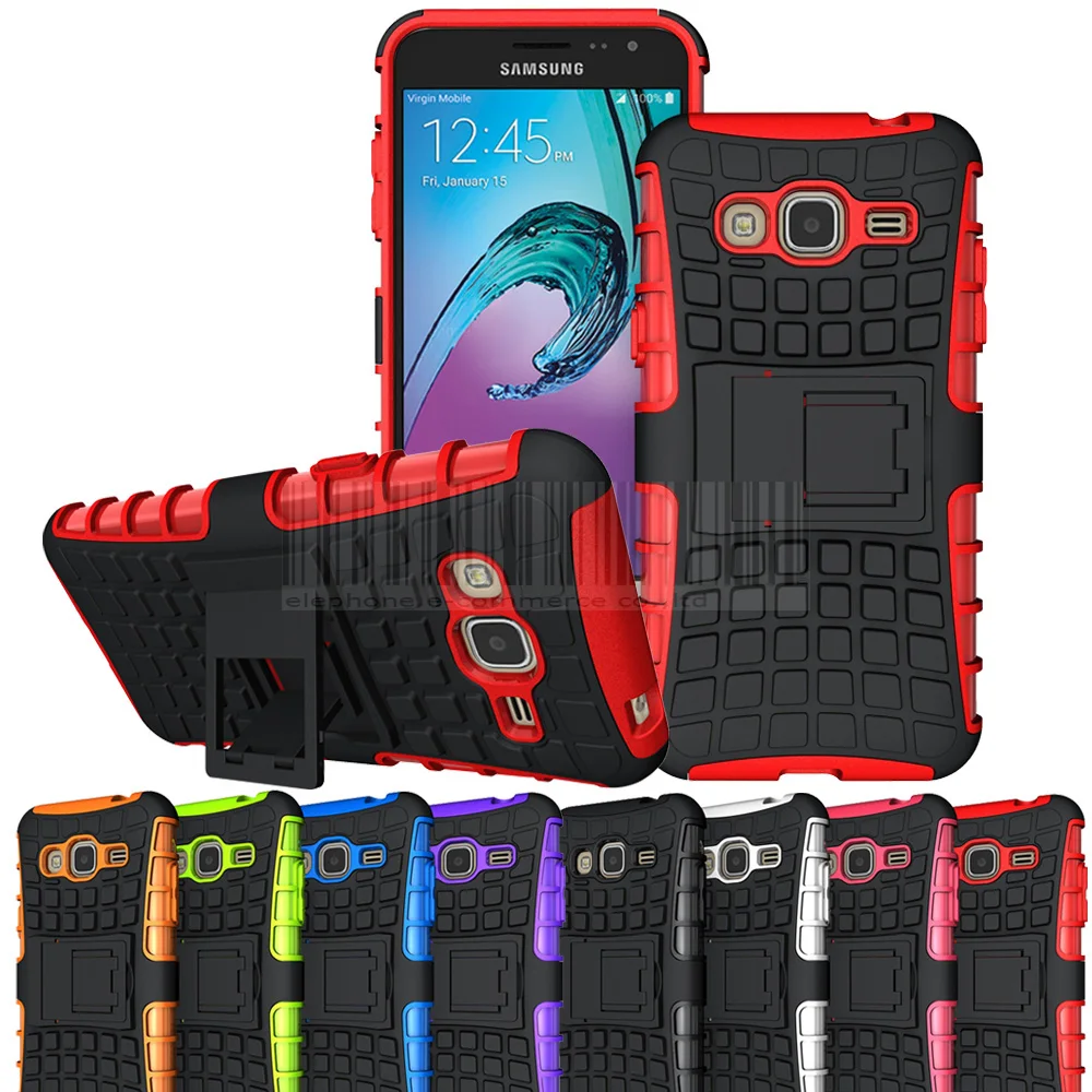 Прочный чехол 2 в 1 Hybird из ТПУ + ПК ударопрочный жесткий с подставкой для Samsung Galaxy