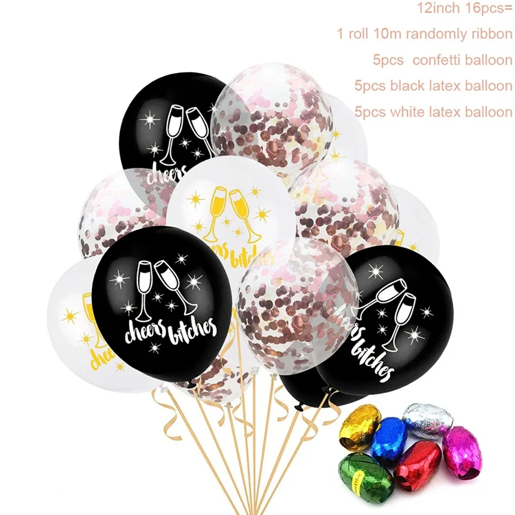Hen Night 7 Yoeriwoo To Be Bridal Said Yaaas латексные шары Mr Mrs Свадебная команда Девичник вечерние украшения только что замужние - Цвет: Hen Night 7