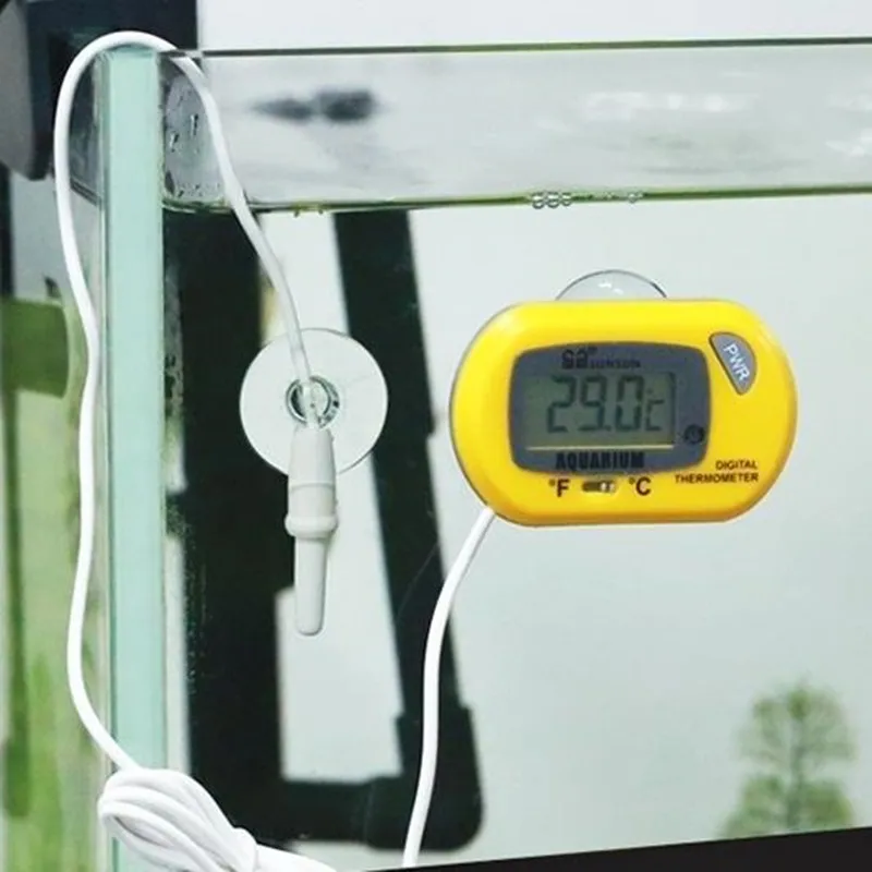 1Pc Submersible Digital LCD Aquarium Thermometer Electronic Temperature Measurement Fish Tank Accessories | Дом и сад