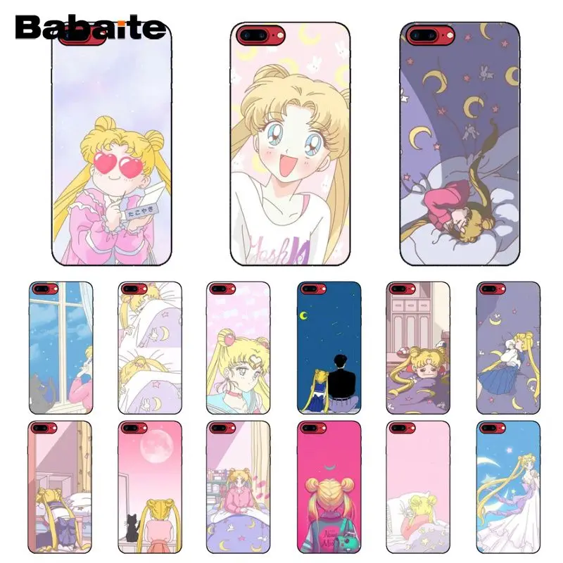 Babaite Сейлор Мун красочные милые аксессуары для телефона чехол iPhone 6S 6plus 7plus 8 8Plus X Xs