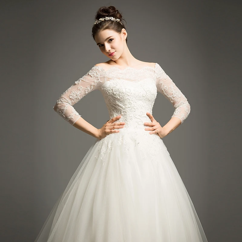 Винтажное кружевное платье с вырезом лодочкой и открытой спиной Vestidos De Novia
