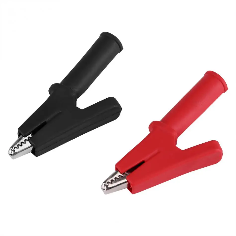 1 шт. полная изоляция 60 мм зажим под крокодила Тестовый Кабель для аккумулятора