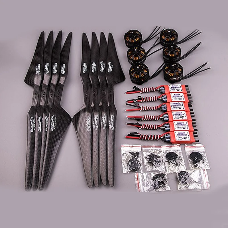 RCTIMER 350KV бесщеточный двигатель 40A ESC 1755 Prop combin для 1 5 кг тяги 9 Y6 900 мм 750 Tarot X6 FPV