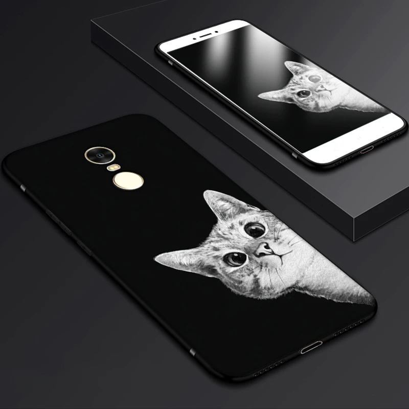 curious cat 3D рельефные Чехлы для телефона для Xiaomi Redmi Note 4X32/64 GB Мягкий силиконовый чехол из ТПУ с принтом "кошки" рыбы пространство для Redmi Note 4 глобальная версия - Цвет: curious cat