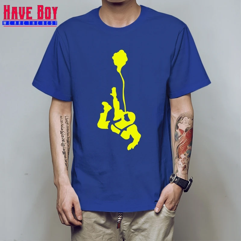 blue yellow Новая футболка Мужская модная футболка Skydive Новинка топы с круглым вырезом персонализированные рубашки дешевые hb18 - Цвет: blue yellow