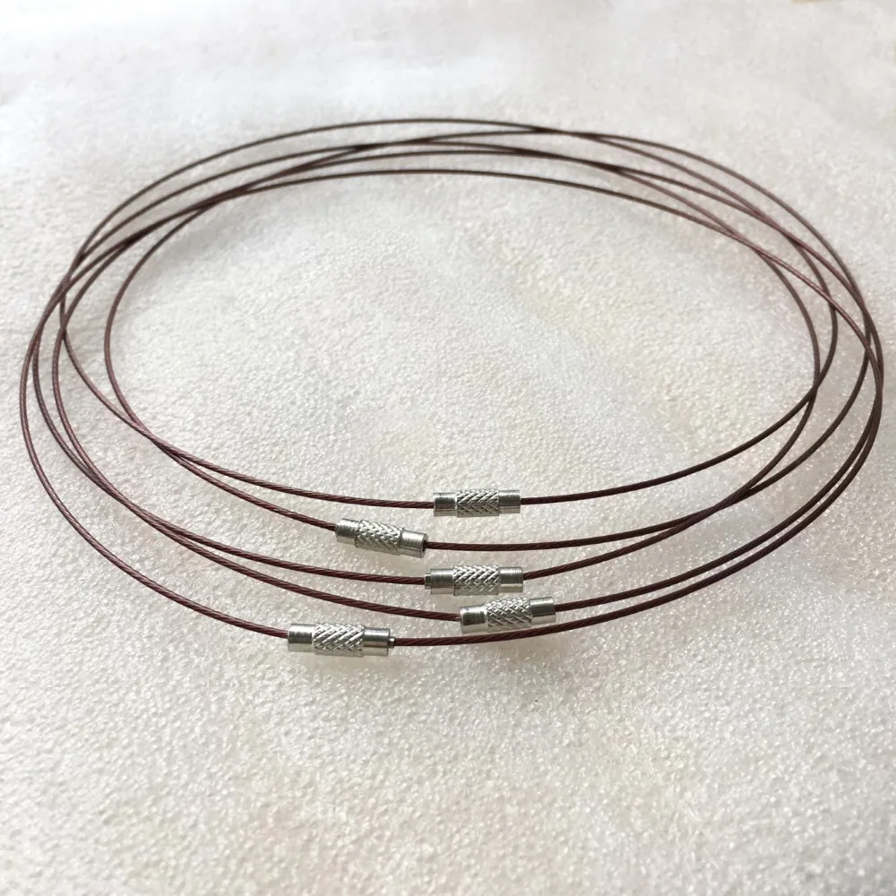 1 мм тонкая проволока из нержавеющей стали воротник Turnbuckle Torques ожерелье