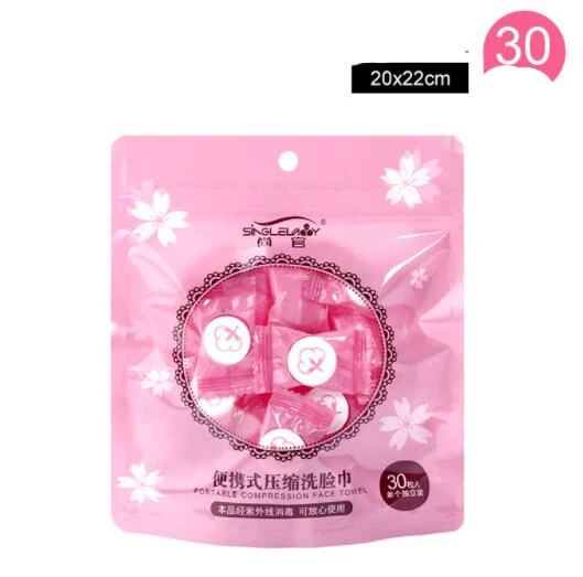 30pcs 50 шт./лот, волшебные одноразовые салфетки для путешествий, таблетки, капсулы, бумажные салфетки, тканевая маска - Цвет: 30pcs