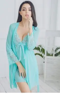 Халат халатик Вес 40-70 кг Большие размеры халат setsbathrobe женщины белье роковой пижамы халат и платье вечернее платье халат 003 - Цвет: model 6