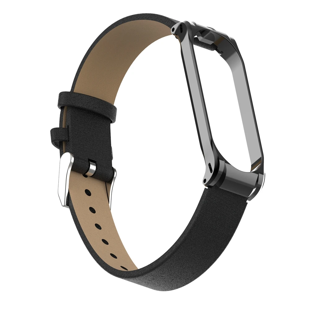 Hangrui mi Band 4 браслет из натуральной кожи ремешок для Xiaomi mi Band 4 3 фитнес-трекер красочные браслеты mi Band 4 mi Band 3