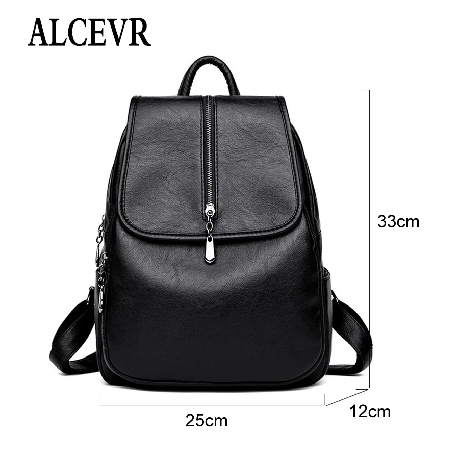 Женский рюкзак для отдыха ALCEVR кожаный винтажный Рюкзак Mochila Escolar Модный женский