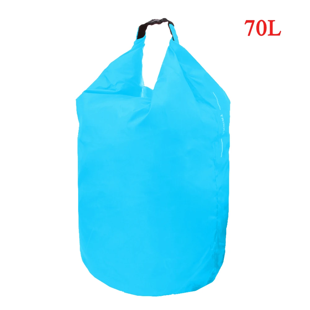 70L /8L/40L/70L Открытый водонепроницаемый мешок Каякинг рафтинг сухой мешок гребли рыболовный мешок плавательный мешок для хранения Сумка для кемпинга Пешие прогулки - Цвет: 70L
