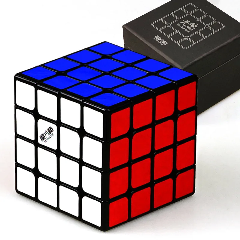 Mini Normal Black QiYi MoFangGe WuQue MiNI M QY 4x4x4 Магнитный 60 мм Магический кубик 4 слоя профессионального соревнования Скорость гладкая головоломка твисти Cubo игрушка - Цвет: Mini Normal Black