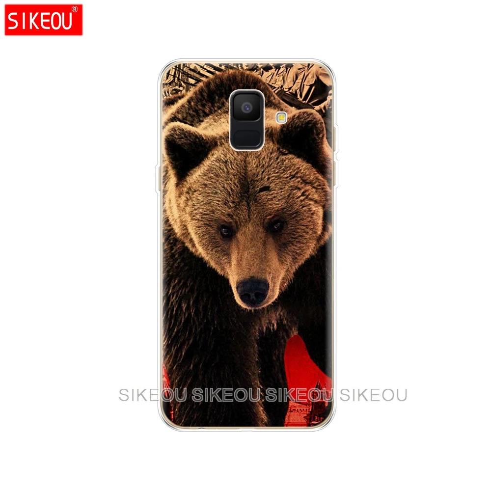 10120 Силиконовый чехол для samsung Galaxy A6 Dual SIM SM A600 A600F для samsung A6 Plus A605 A605F Волк тигр, Лев, Леопард медведь - Цвет: 10120