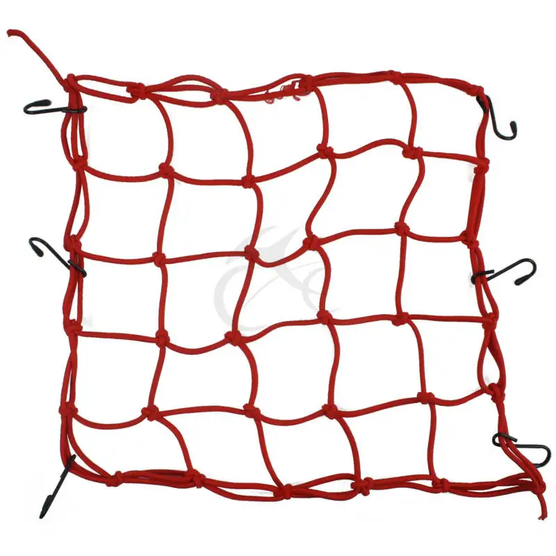 Мотоциклетный шлем банджи багажный груз 6 крючков сетка для удержания 40x40 см