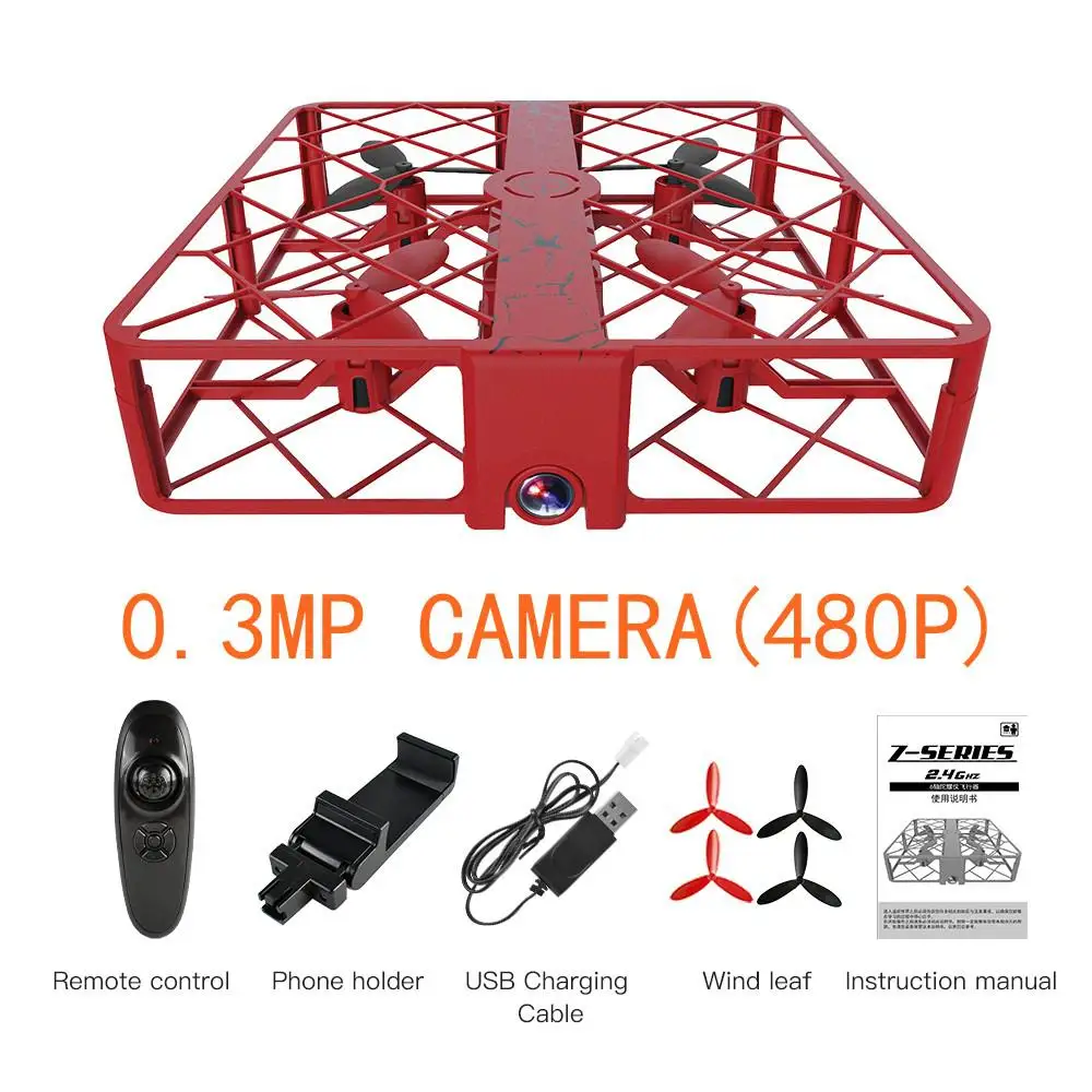 Мини-Дроны с HD камерой селфи Дрон контроль жестов V-sign авто-фото Rc Дрон вертолет Sg500 лучшие игрушки для детей - Цвет: red 30w camera