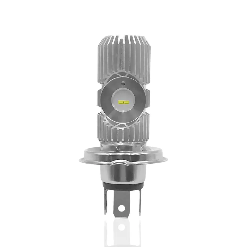 GrandEver 1 шт. H4 светодиодные лампы для фар мотоцикла 1500LM 6000K 20W BA20D фары освещение