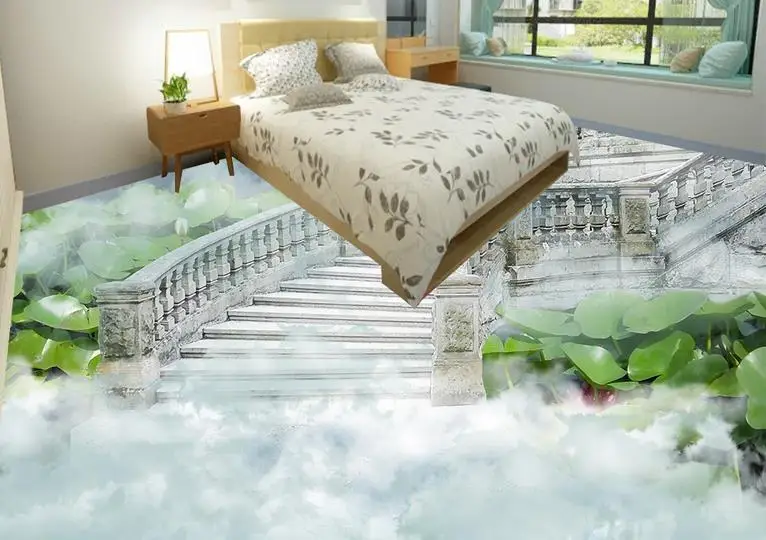 3d Пол фото обои Wonderland Боярышник виниловый пол самоклеющиеся для гостиной обои|floor