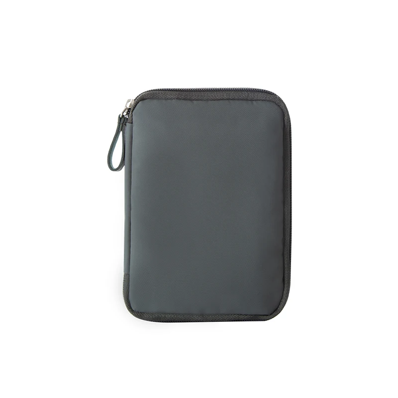 Нейлон Водонепроницаемый держатель для карт Travel Organizer большой Обложка для паспорта Портативный бумажник Бизнес кредитных карт кошелек сумка - Цвет: Gray S  size