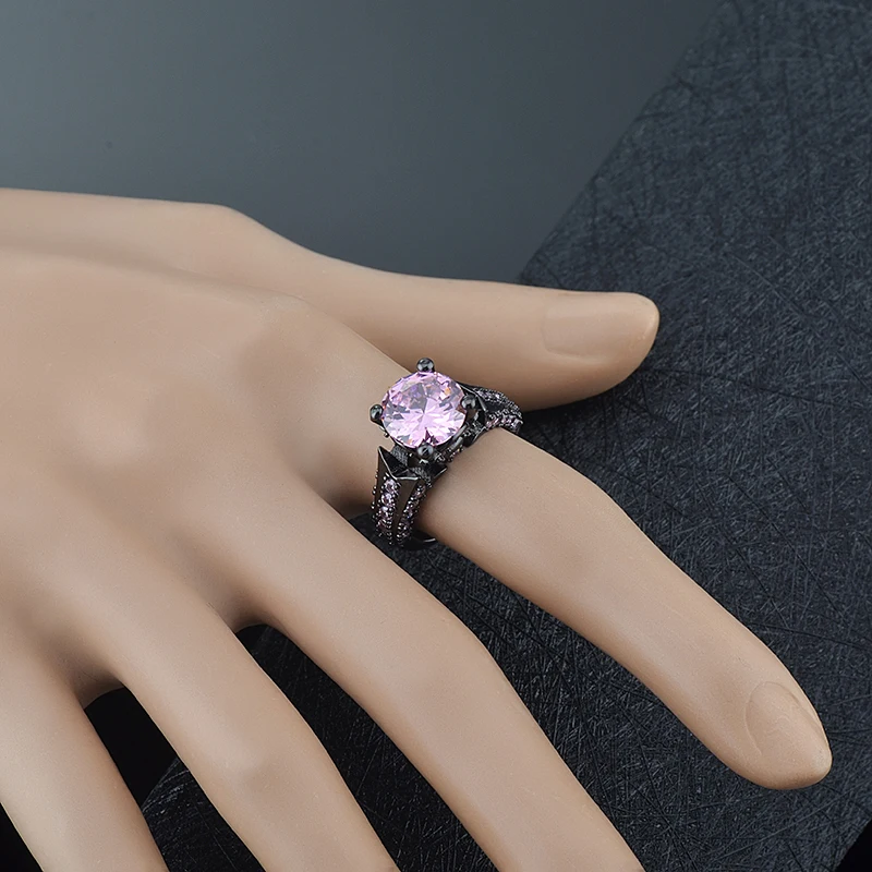 

2019 shine eight heart eight arrows zircon jewelry lovers women ring four claw accessories female jewelry J02753