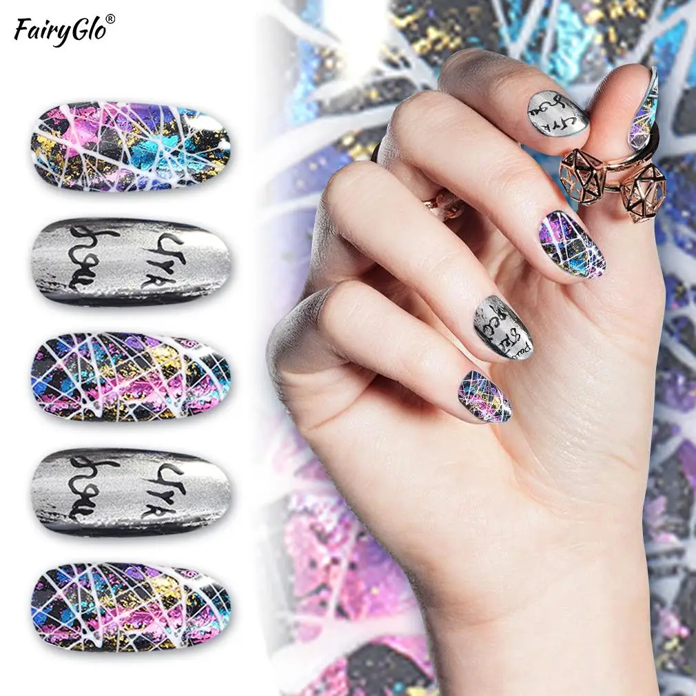 Fairyglo для ногтей искусство косметика парфюмерия диспенсер 5 мл гель Лаки паутина