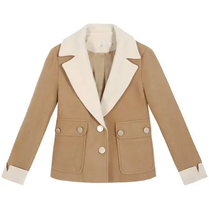2019 autumn and winter new ladies explosion models fashion wild temperament short woolen coat tide | Женская одежда