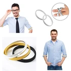 AWAYTR 1 шт., Нескользящие Металлические Держатели рукавов для рубашки, для мужчин и женщин, эластичные повязки на руку с рукавами, эластичные повязки, 4 цвета