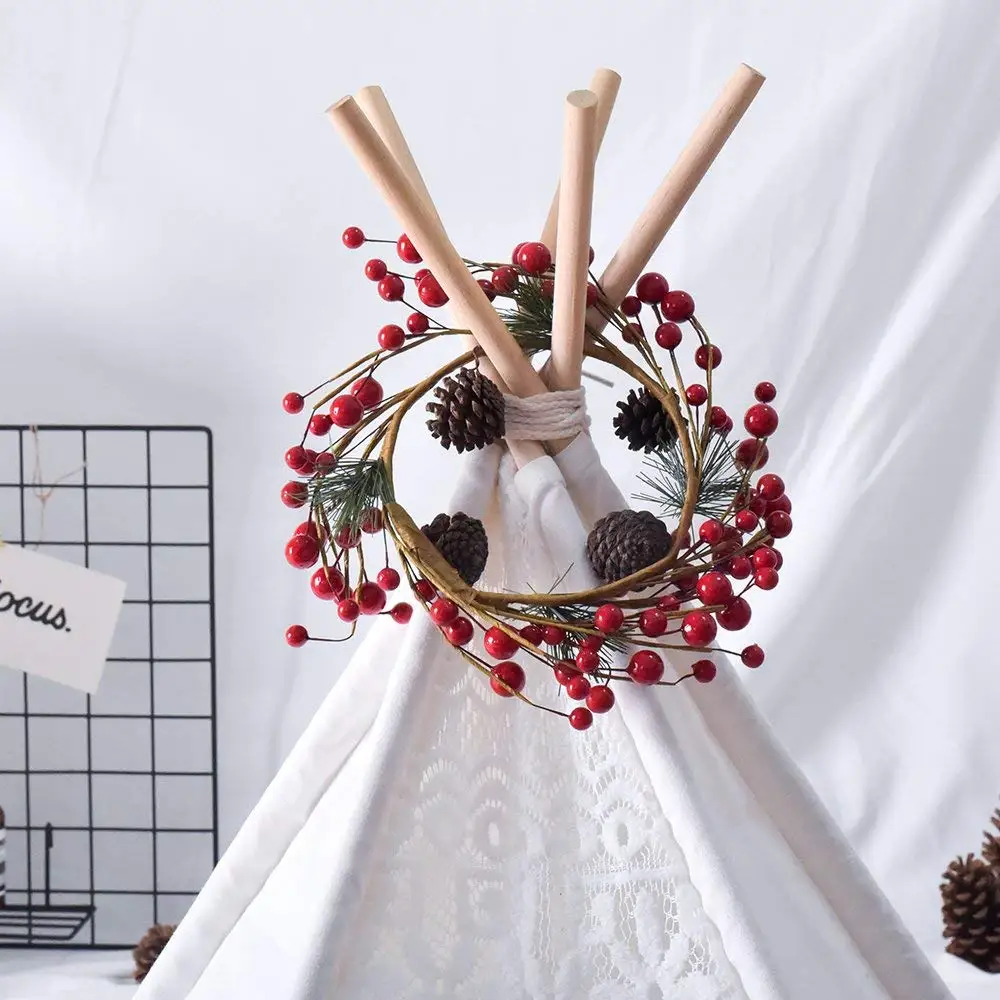 Белая холщовая кружевная вигвам для домашних животных палатка собак Tipi 20 &quotбез