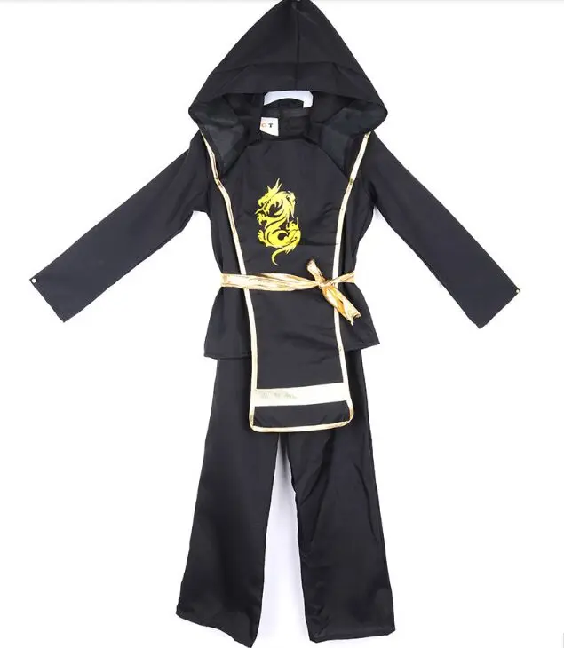 Детские костюмы ниндзя вечерние на Хэллоуин для мальчиков и девочек воин стелс