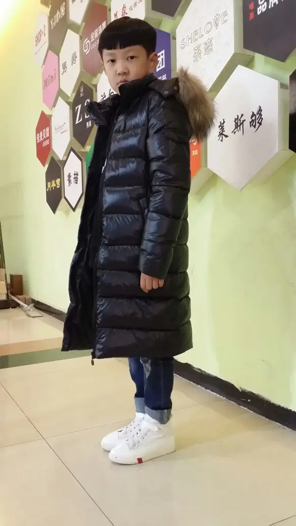 Толстый длинный пуховик на зиму