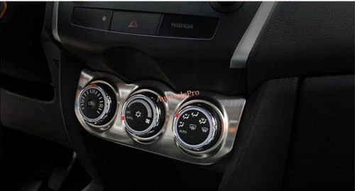 Стальная Матовая Внутренняя накладка кнопки кондиционера для Mitsubishi ASX RVR Outlander Sport