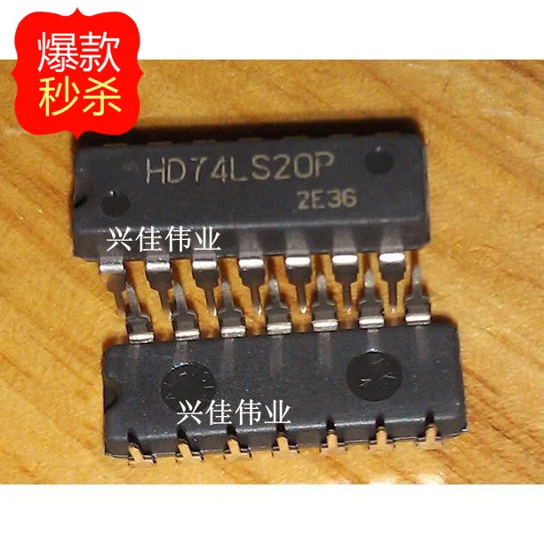 

10 шт. новые оригинальные чипы логики HD74LS20P 74LS20 DIP14