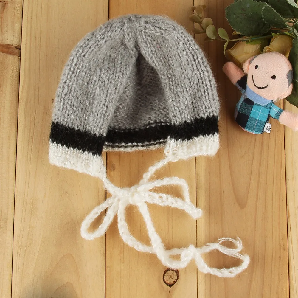 Puseky 2018 для новорожденных мохер Ушная шляпа фотографирования реквизит шапка Gorro