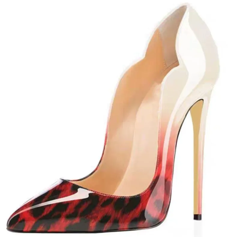 Новинка женские туфли на очень высоком каблуке 12 см вечерние тонком слипоны