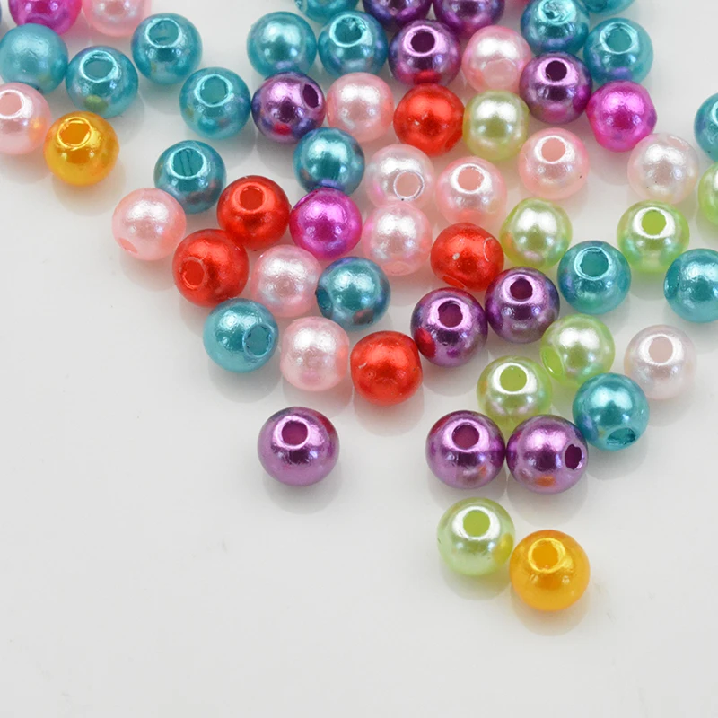 

FLTMRH 1150 шт 4 мм DIY модные аксессуары для ювелирных изделий, акриловые шарики, искусственный жемчуг из пластика, браслет круглой формы