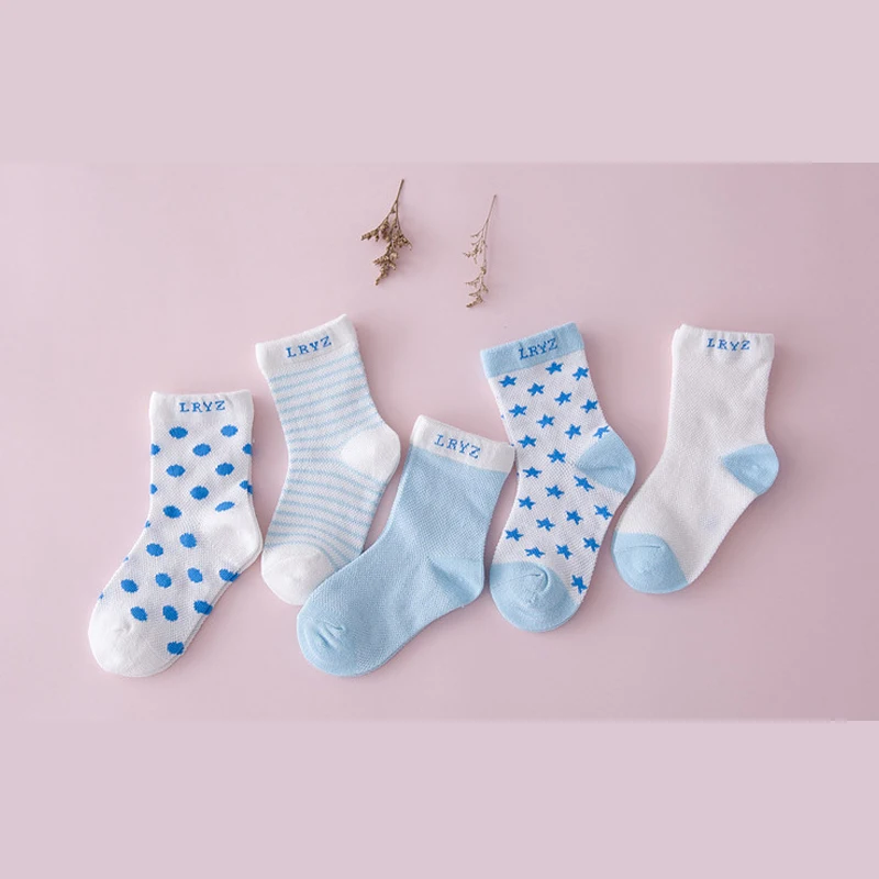 5 pairs Cotton Baby Socks Newborn Floor Girl and Boy Short Autumn High Quality to Warm Child's Feed | Детская одежда и обувь