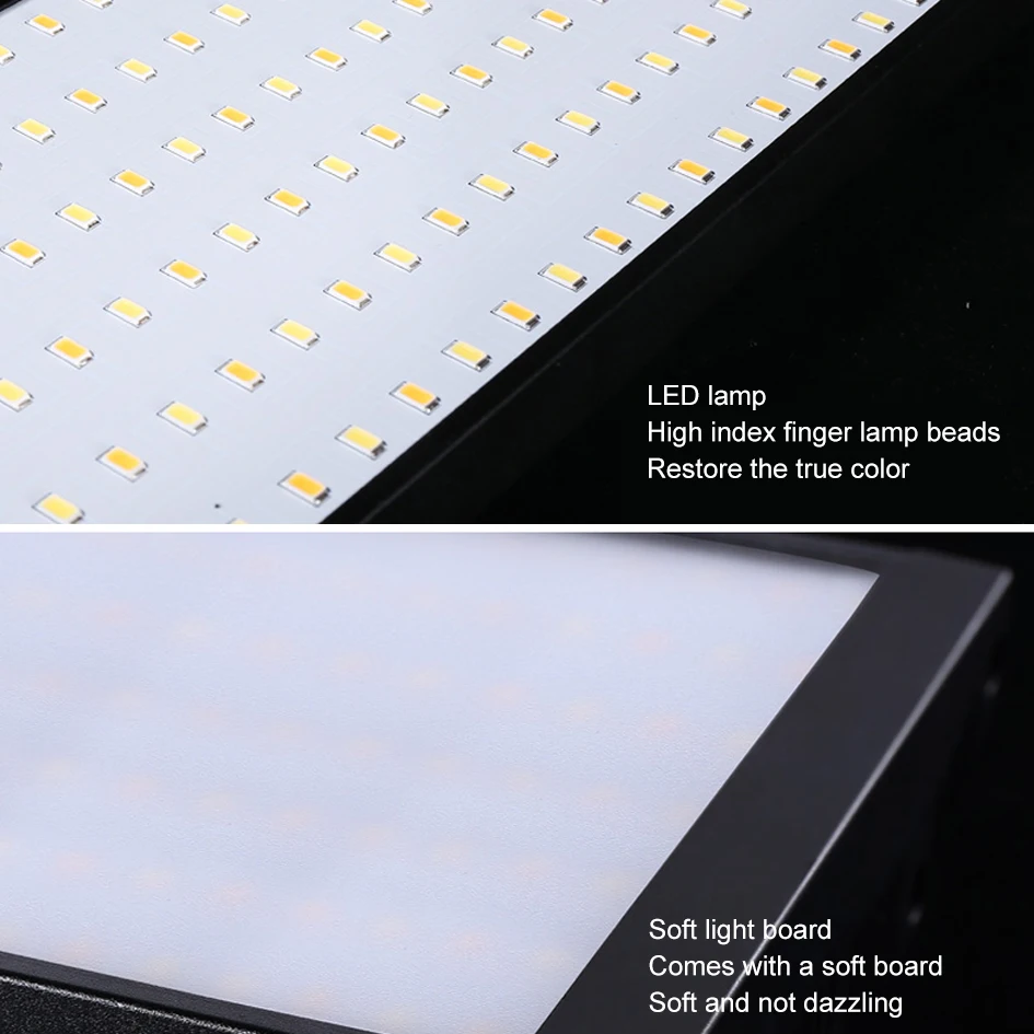 Двухцветное светодиодное освещение 240Led s 3200K ~ 600K с плавным затемнением +