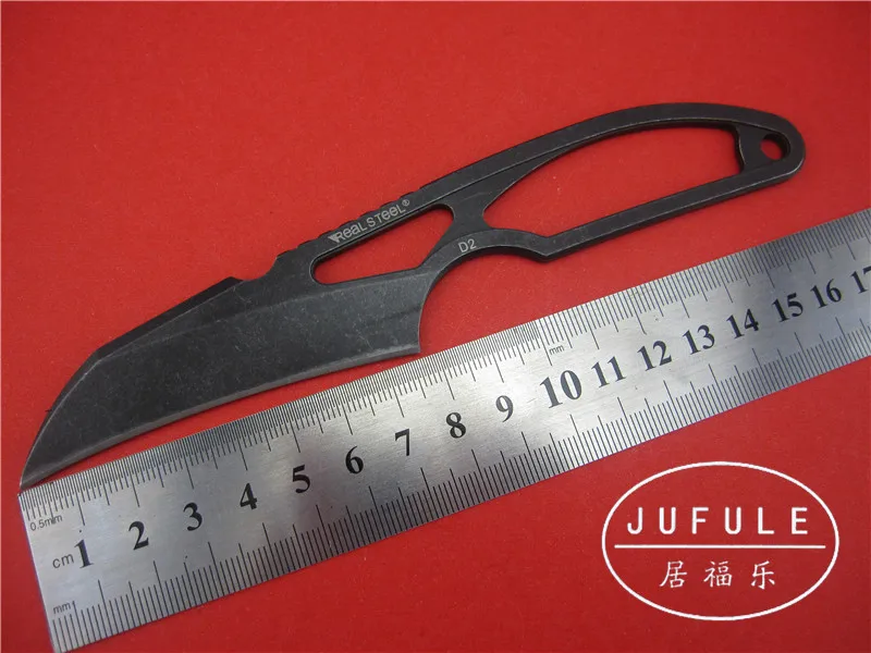 Jufule yidu OEM D2 фиксированным лезвием Малый Karambit прямой нож Kydex оболочка Отдых Охота