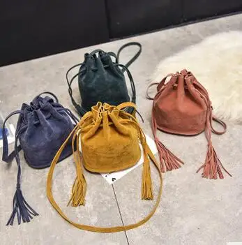 Женская наплечная сумка с кисточками осень зима|women shoulder bag|shoulder bagsbag women |