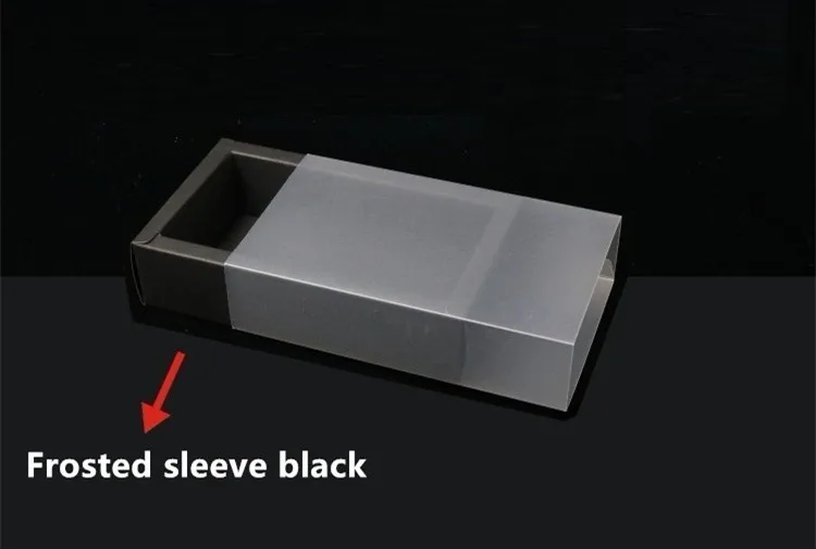 Frosted cover black 20 шт Матовая ПВХ крышка крафт-бумага ящики коробки DIY ручной работы мыло ремесло Драгоценность Коробка для свадьбы праздничная подарочная упаковка - Цвет: Frosted cover black