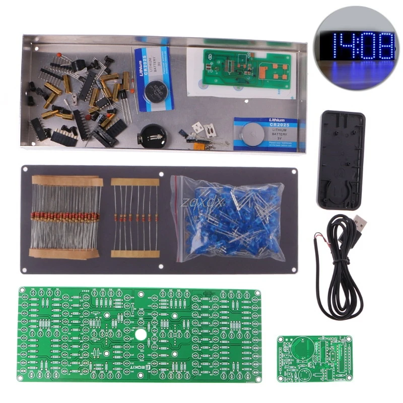 BL ECL-132 DIY Kit суперразмерный светодиодный экран электронный дисплей с пультом дистанционного управления - Цвет: BL