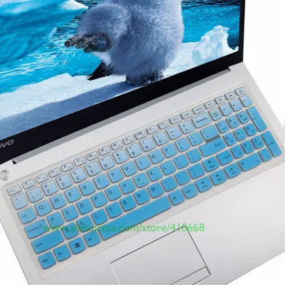 15,6 17,3 дюйм чехол для клавиатуры защитный чехол для lenovo 310 15," 510 15,6" ideapad 110 17,3 ''110/510/V310S Flex4 V110-15 - Цвет: Gradual blue